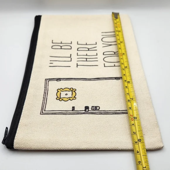 Friends zipper pouch, I'll be there for you, canvas - Picture 5 of 7